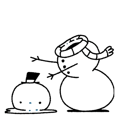 Waving snowman